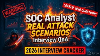 SOC Analyst Scenario-Based Interview Questions & Answers (2026) | SOC Analyst Interview Question