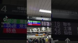 #常磐線 特急列車・柏駅に停車する１日１本のひたち号 #shorts