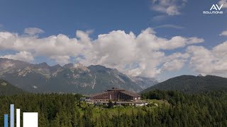 Das Interalpen Hotel Tyrol ist einfach ein Unikat! 😍 AVsolutions stellt Dir die Räumlichkeiten vor!