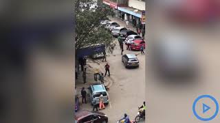 Police shoot in the air to disperse irate bodaboda riders in Nairobi CBD