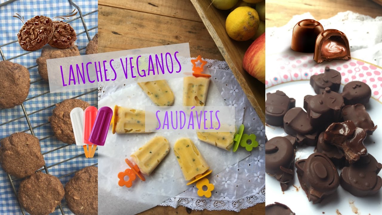 3 IDEIAS DE LANCHES VEGANOS E SAUDÁVEIS - YouTube