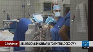 All regions in Ontario to enter lockdown