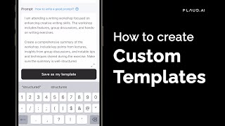 Custom Templates from PLAUD.AI