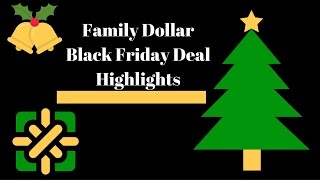 Family Dollar Black Friday Deals / Stock up price on Veggies