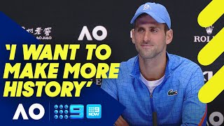 Novak Djokovic not stopping anytime soon - Press conference | Wide World of Sports