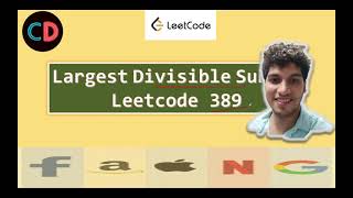 Largest Divisible Subset| Leetcode 368 | live coding session 🔥🔥🔥🔥