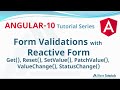 Reactive Form Validations Angular 10 | setValue(), patchValue() | statusChanges() valueChanges()