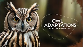 Adaptation In Owl | Adaptation In Animals| Science For Kids| Science Adaptation For Grade 4| Owls