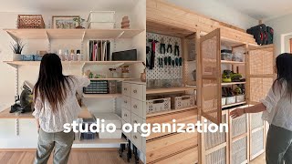 Studio organization with favourite Ikea items ✦ My diy tools collection