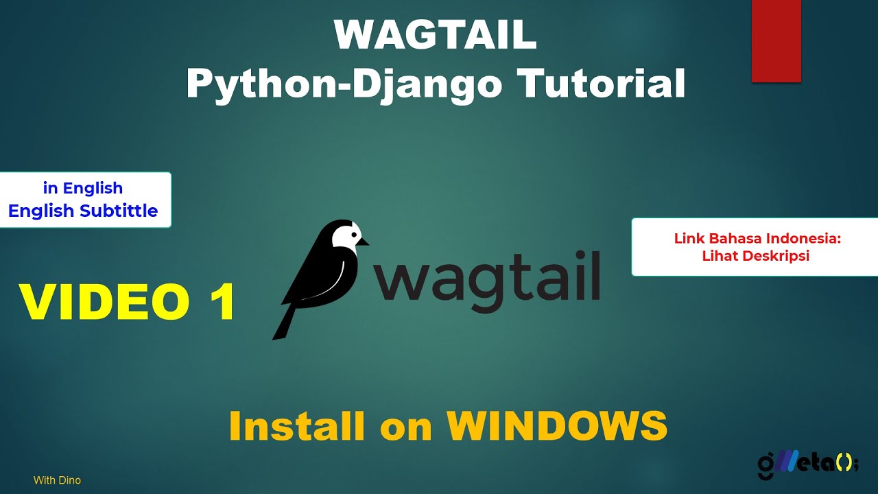 Vid 1 Wagtail Python Django Tutorial Install On Windows Youtube