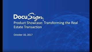 DocuSign's Transaction Rooms: Product Showcase