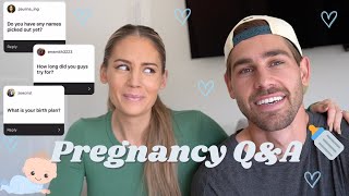 Pregnancy Q\u0026A | How long we were trying, symptoms, and more!