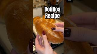 🥖 #shortsvideo #onlinecontentcreator #baking #breadrecipe #bolillos #cookingathome #breadrecipes