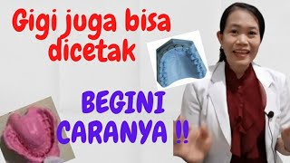 Begini cara membuat cetakan gigi rahang atas | Dokter Gigi Channel #Shorts