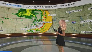 Severe storms push toward North Texas with strong winds, small hail