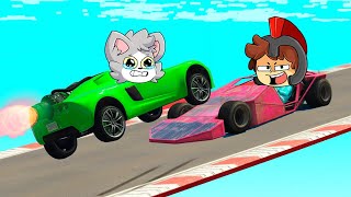 ¡SUPER AUTO vs COCHE RAMPA! 😂🔴 El CARA a CARA MÁS GRACIOSO con LOS COMPAS