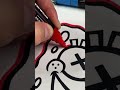 Drawing SpongeBob with Posca Markers! Glitch Effect!