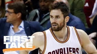 First Take reacts to Kevin Love starting as Cavaliers' center | First Take | ESPN