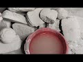 ASMR :  pure cement crispy texture water and dry crumbling two in one yummy video.