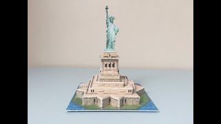 3D пазлы. Статуя свободы // Statue of Liberty // Собираем статую свободы из  3D пазлов