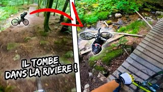 Il est tombé dans la rivière ! Grosse session au Bikepark La Bresse !