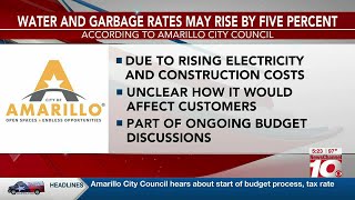 VIDEO: Amarillo City Council discussing possible increases in water rates, trash collection fees