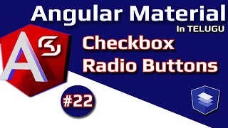 #AngularMaterial in Telugu #22 Checkbox and Radio Buttons || #RSKHelpline