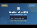 Parse, Create & Manage JSON Data | Python for Beginners #18