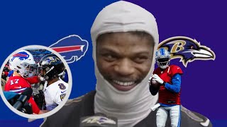 Ravens Lamar Jackson Jokes Will NOT Wear 2 Gloves like Lions QB in Buffalo + Talks Bills Josh Allen