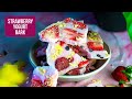 Strawberry Yogurt Bark Recipe (ASMR) - Strawberry Chocolate Greek Yogurt Bark - GF Valentine Treat