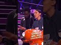 Millie Bobby Brown pushes Caleb McLaughlin at kids choice award tiktok netflix.series