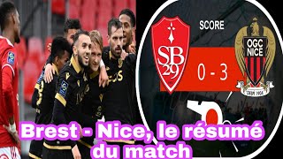 Brest - Nice, Le Résumé Du Match Foot - Ligue 1