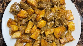 Beef Stew W/ Fried Potatoes || Ragoût de Pommes de terre Sautées