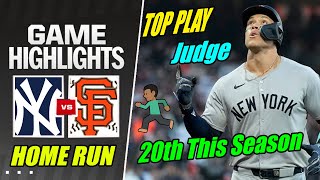 New York Yankees vs SF Giants (06/01/2024) Game Highlights | Arson Judge crushed the Giants👊