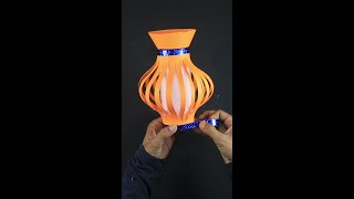 Diy paper flower vase ideas #shorts #youtubeshorts #viral #craft #ideas #homedecor #diy