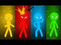 The Stickman MINIGAMES Random Gameplay - Stickman Party 1 2 3 4 Player