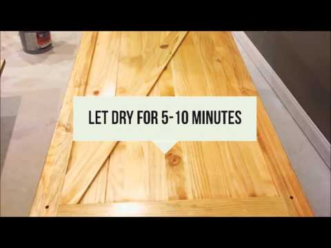 Staining and finishing a Solid Core Pine Barn Door Staining and finishing a Solid Core Pine Barn Door