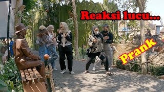 #Mafia_statue_joke || Semua gadis berlari ketakutan , living statue , human statue prank