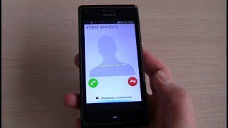 SONY M incoming call