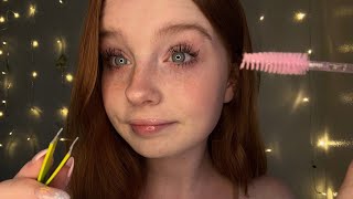 ASMR Sweet Friend Does Your Lashes ♡ (Spoolie Nibbling)