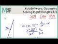 KutaSoftware: Geometry- Solving Right Triangles Part 1