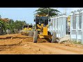 Incredible Step-By-Step Pushing Soil Process By Heavy Equipment Machines SANYSTG190C-8S Grader