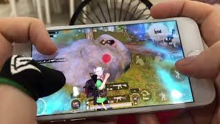 iPhone 7 PUBG Mobile 4 FINGER HANDCAM BEST GAMEPLAY LIVIK 🔥