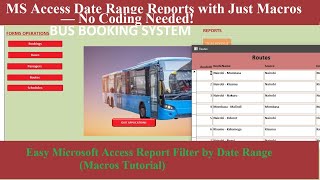 How to Filter Reports Between Two Dates in Access Using Macros Only