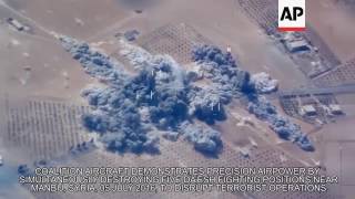 Video of coalition airstrike in Syria