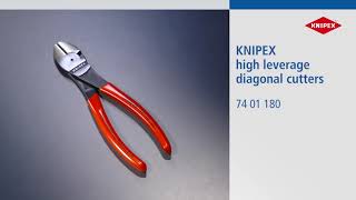 KNIPEX 74 01 180 High Leverage Diagonal Cutters 180mm