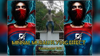 Minnal murali flying effect | Super hero flying & landing edit | kinemaster tutorial #shorts #viral