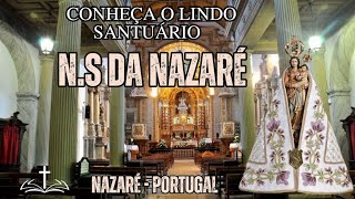 Visitamos o Lindo  Santuário Nossa Senhora da Nazaré - Portugal #igrejacatólica