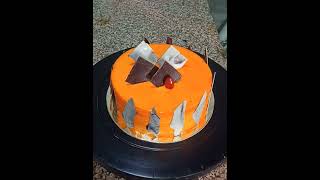 Mango cake easy decoration ideas for beginners 🎂🎂 #cake #birthday