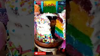 Miniature Cake | Rainbow Cake  🎂🍰 | Tiny Cakes  #shorts #shortvideo #youtubeshorts #viral